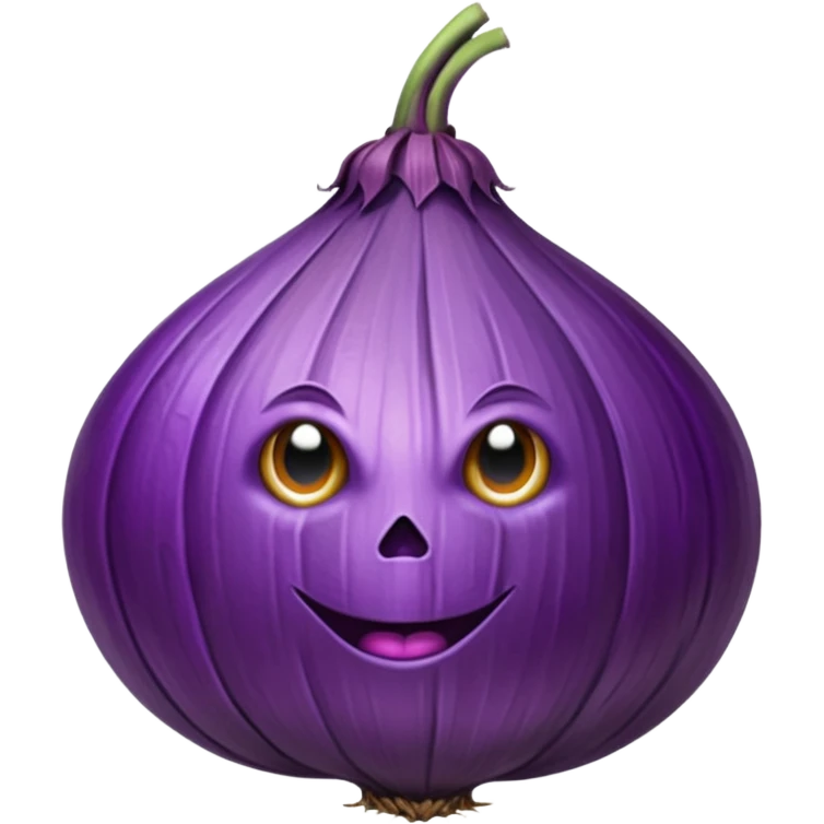 dried purple onion emoji