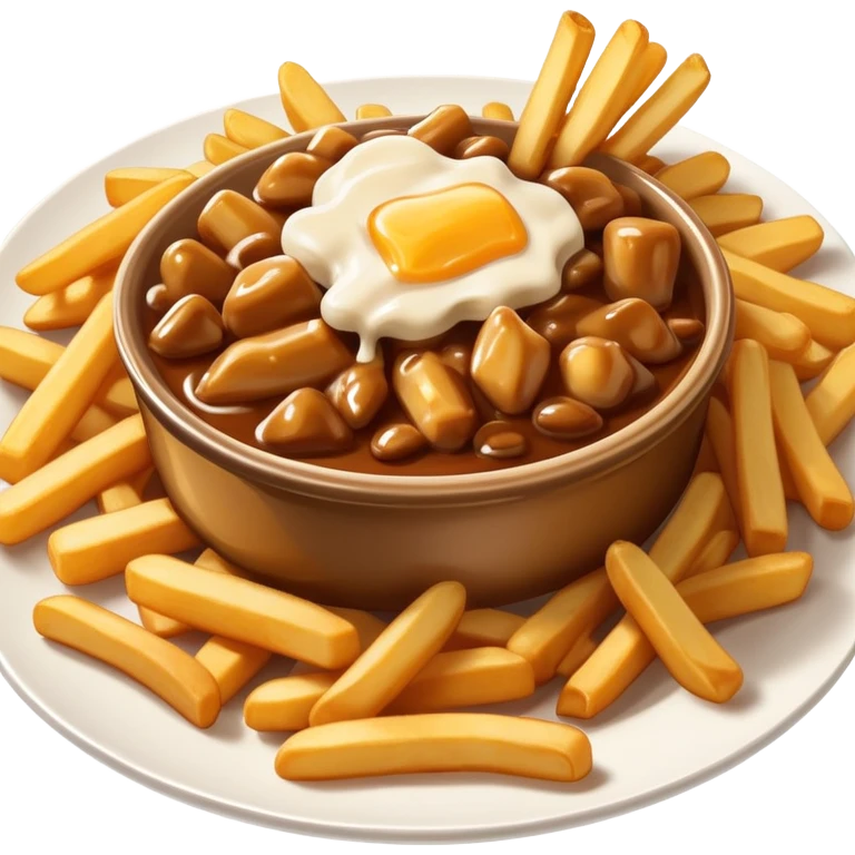 Une poutine emoji