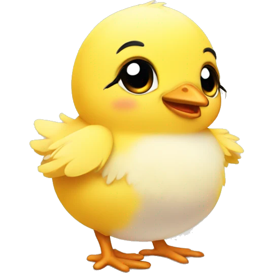 Little cute chick  emoji