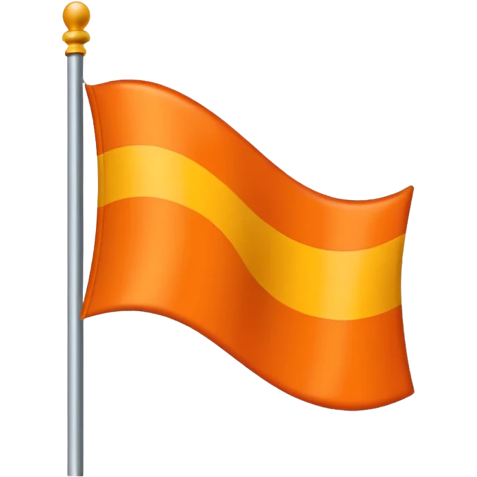 🚩 same flag with orange colour emoji