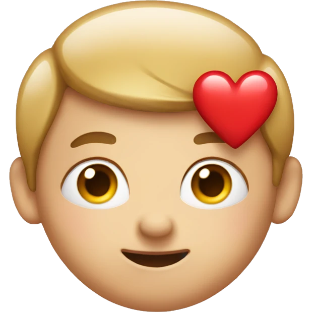 Emoji with heart about head emoji