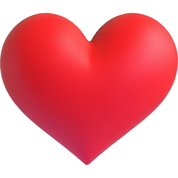 red heart emoji