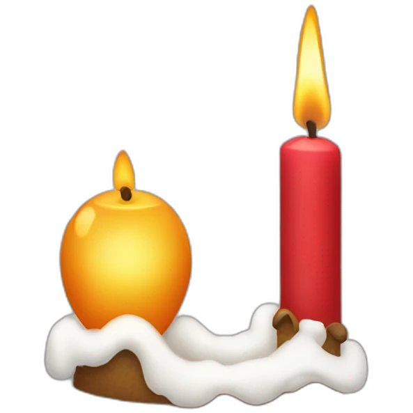 christmas candle emoji