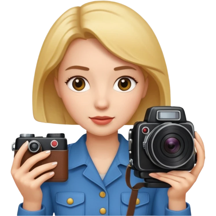 bob women holding camera emoji