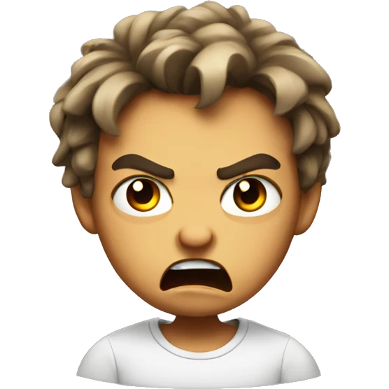Cute angry emoji