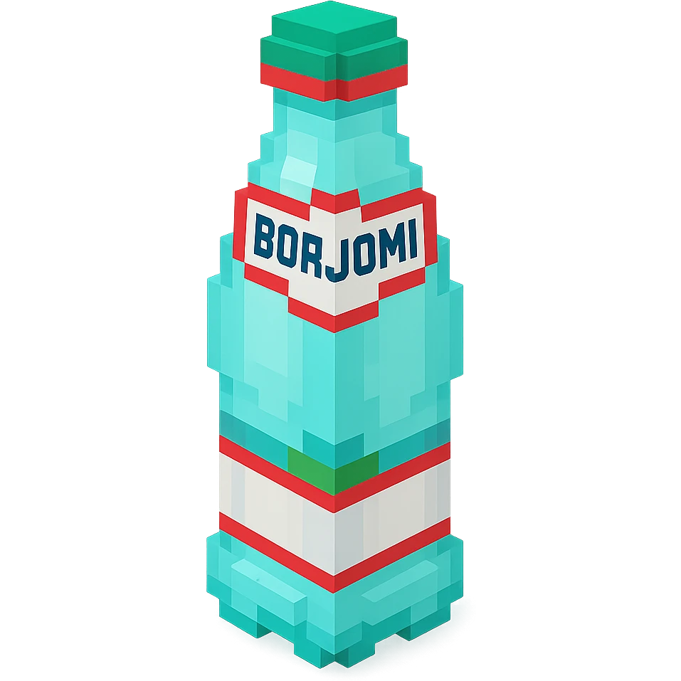 бутылка borjomi, no background emoji