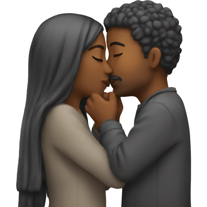two people kissing emoji