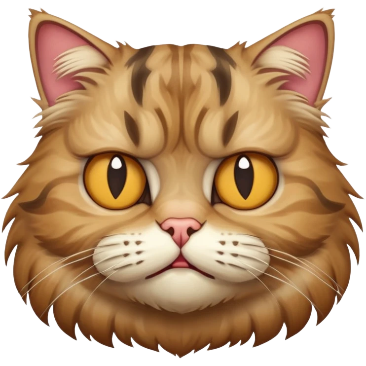 Ugly cat emoji