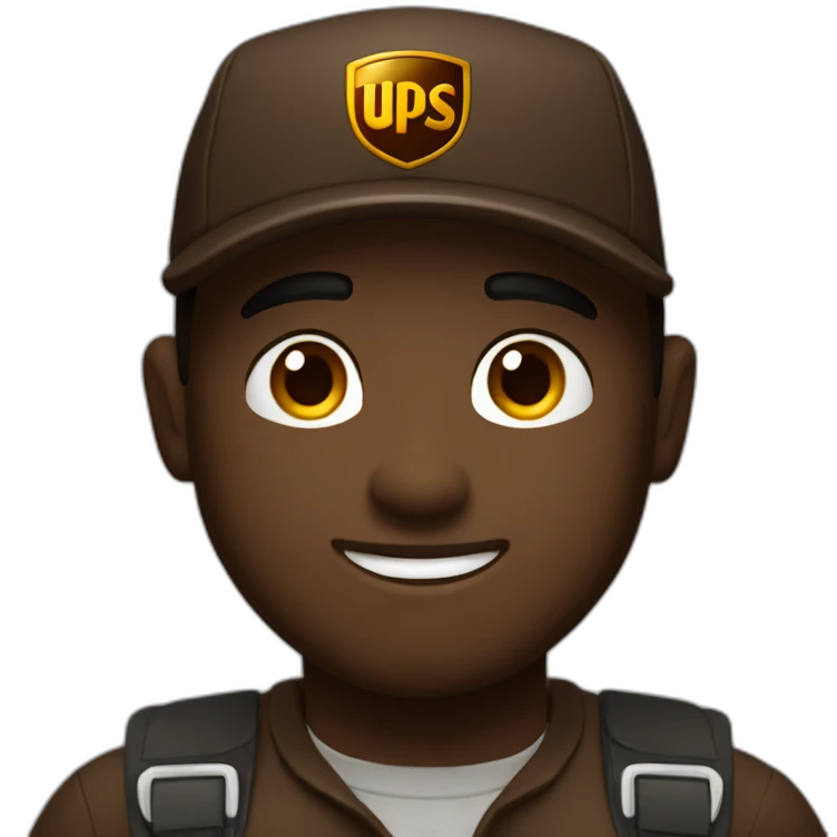 Ups delivery man emoji