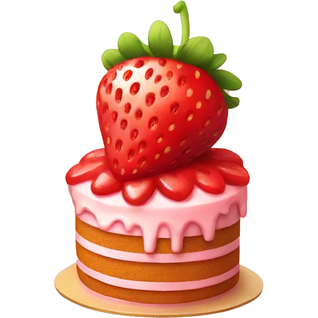 strawberry cake emoji