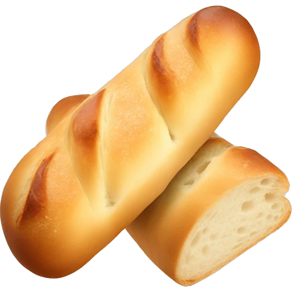 Baguette dipped in fondue emoji