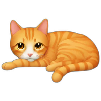 orange tabby cat hiding in a couch emoji