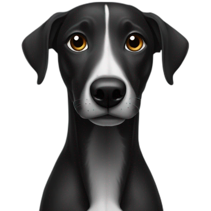 Black Son of greyhound and retriever emoji