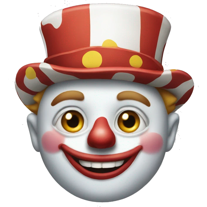 Circus clown emoji