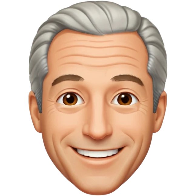 Jeffrey Epstein trying not to laugh emoji