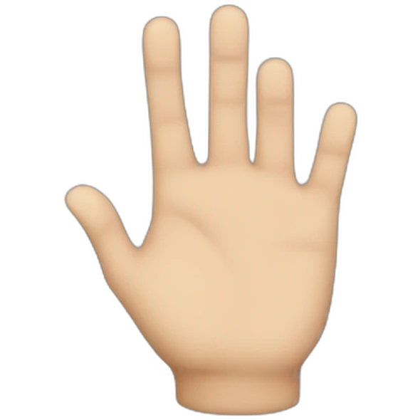 man hand face emoji