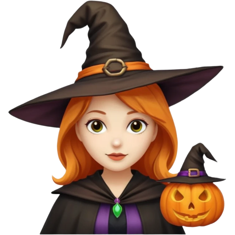 Halloween mood female emoji
