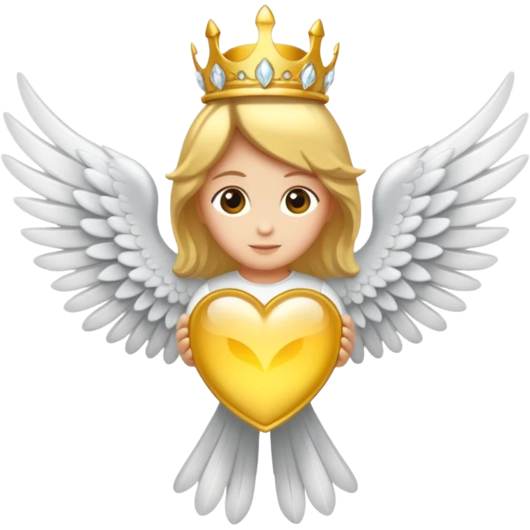 Corona con alas de angel emoji