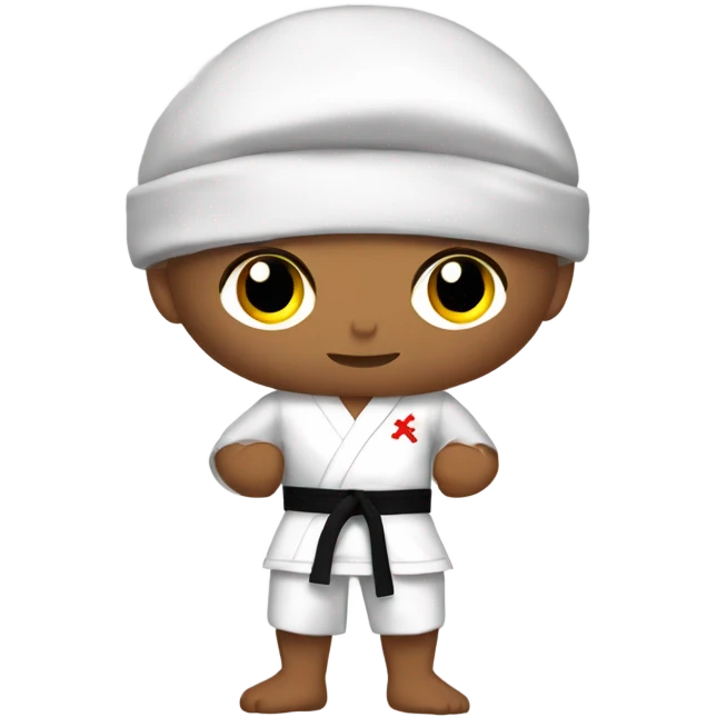 Karate rapariga morena emoji
