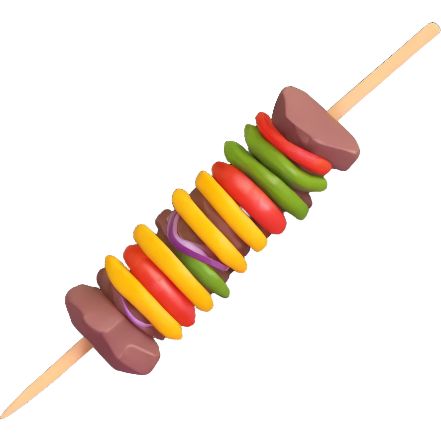 beef skewer emoji