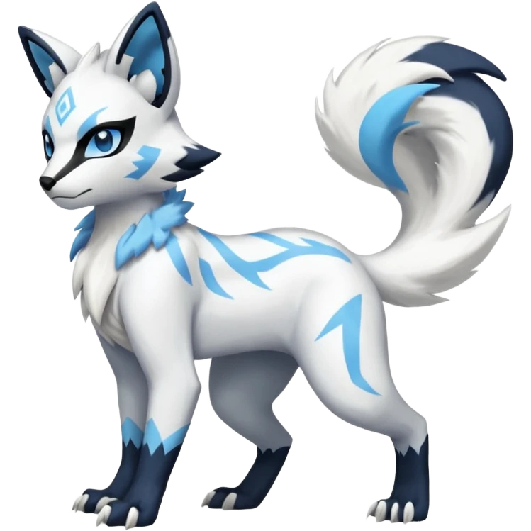 Genet-Absol-Kyurem-Zeraora-Primagen-fusion-creature  emoji