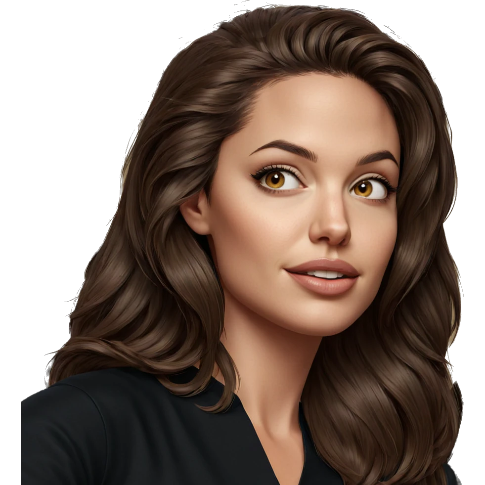 brown haired girl portrait emoji