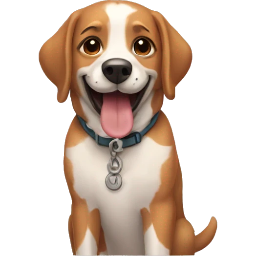 Perro feliz emoji