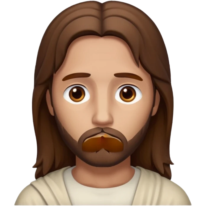 make a picture of Jesus sad emoji