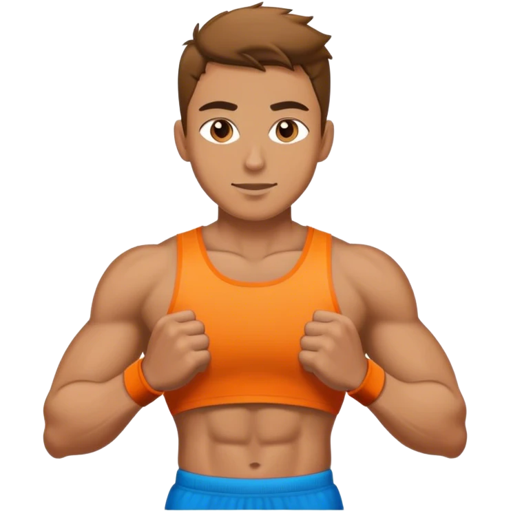 athletic guy in atheletes clothing emoji