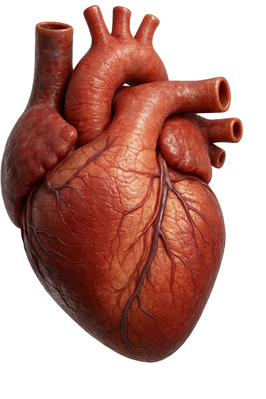 cuore anatomico 3d, iperrealistica 4k emoji