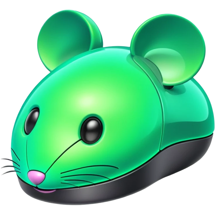 3d mouse png ai generated image neon color emoji