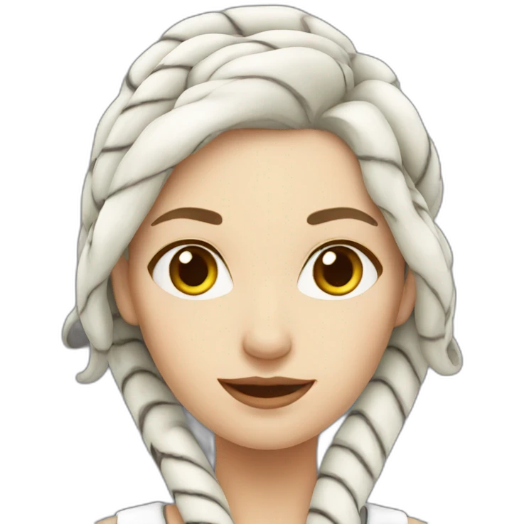 White snake female emoji