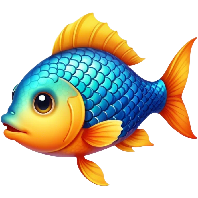 Birthday cute fish  emoji