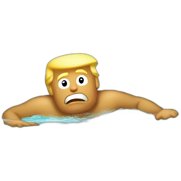 donald trump swimming emoji