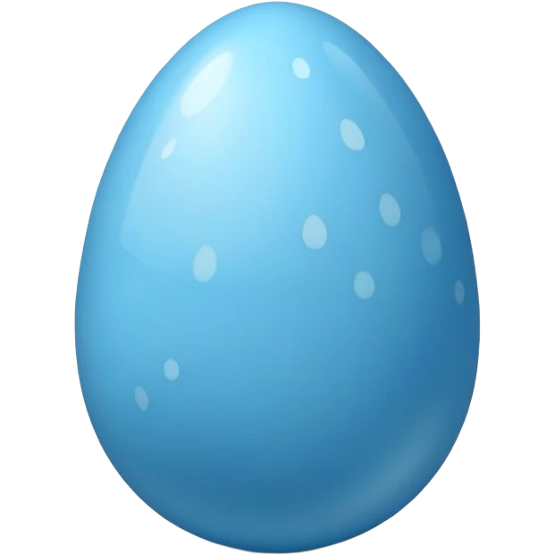 Blue Easter egg emoji