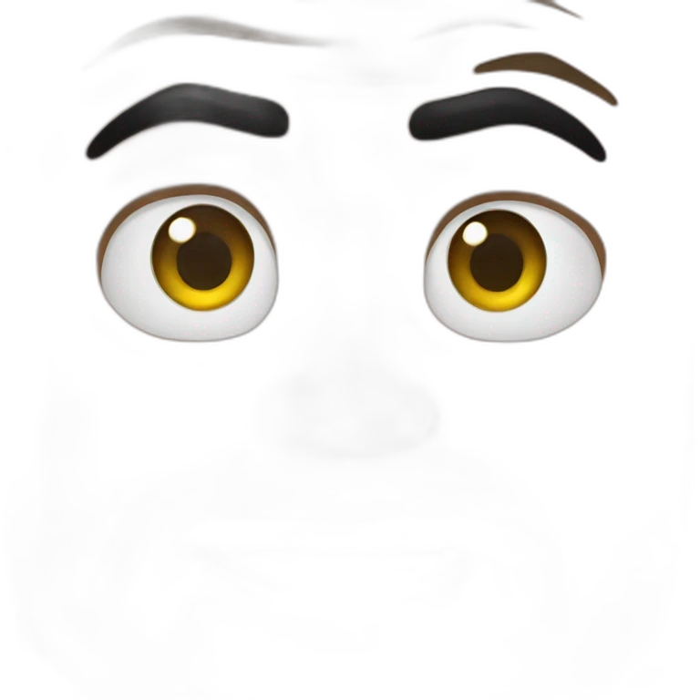 The rock eye emoji