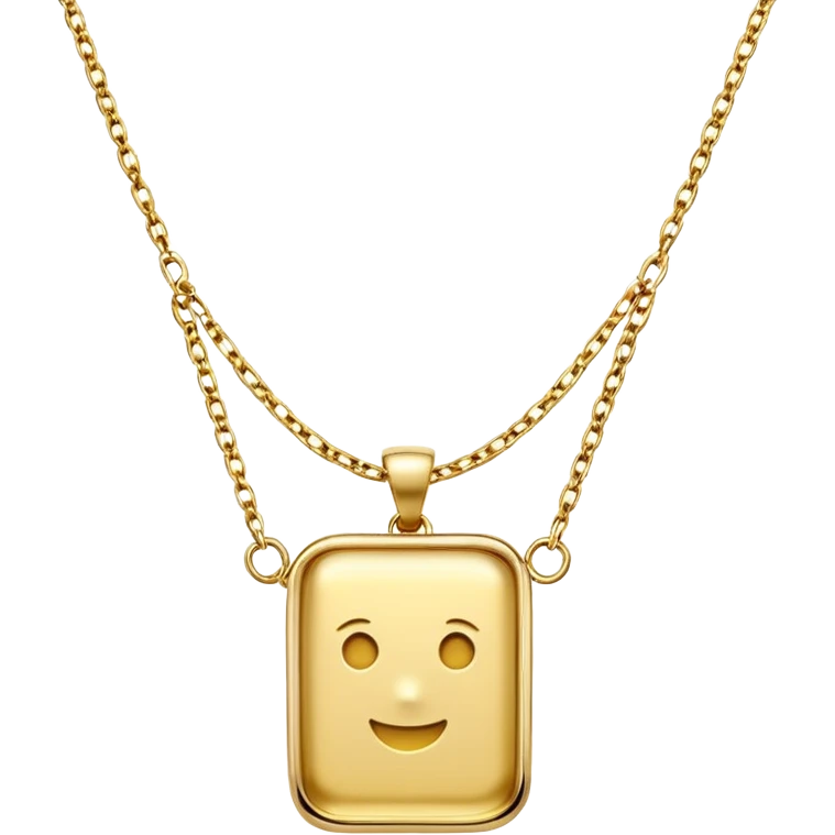 rectangle necklace  necklace  emoji