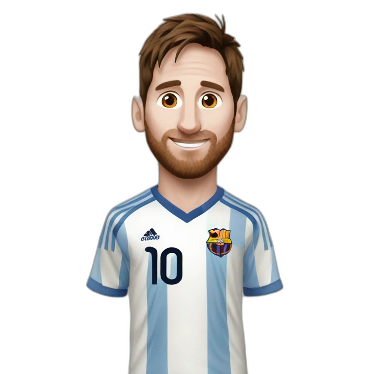 Messi sur une chèvre emoji