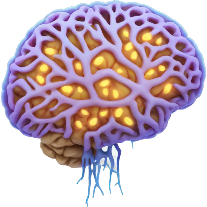 Brain from neurons emoji