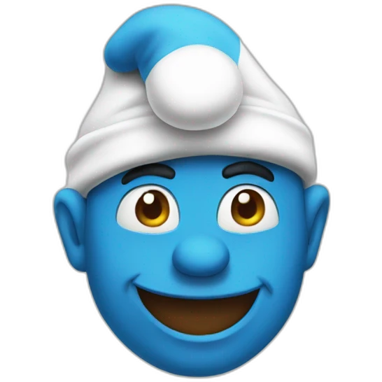 Smurf emoji