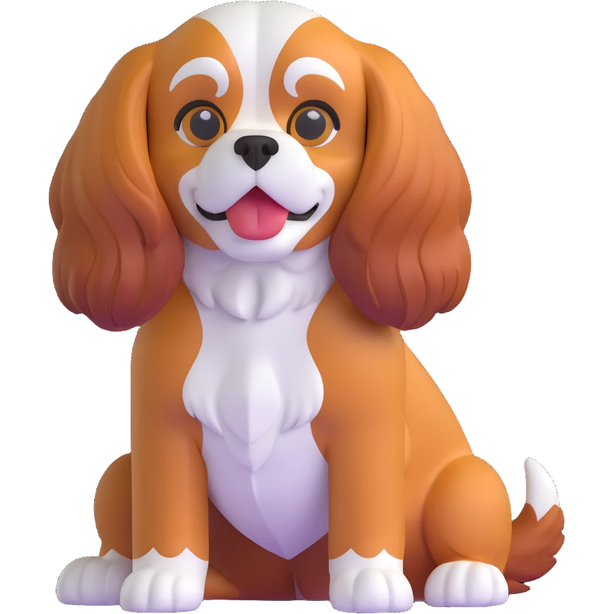 cavalier king charles spaniel dog emoji
