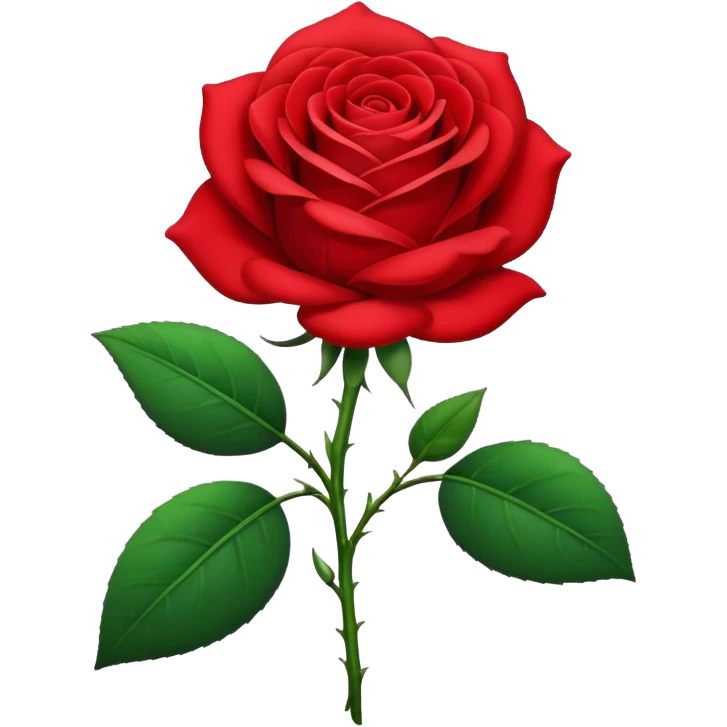 rose with the long stem emoji
