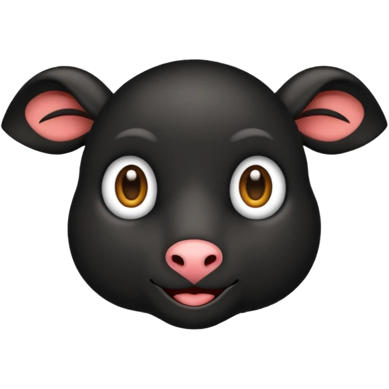 Emojin de una oveja negra emoji