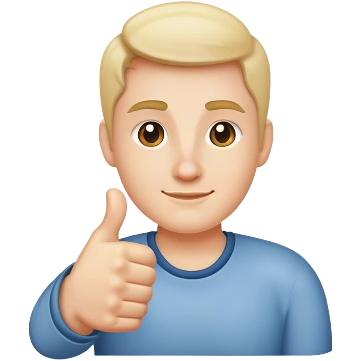 Thumbs up to the side emoji