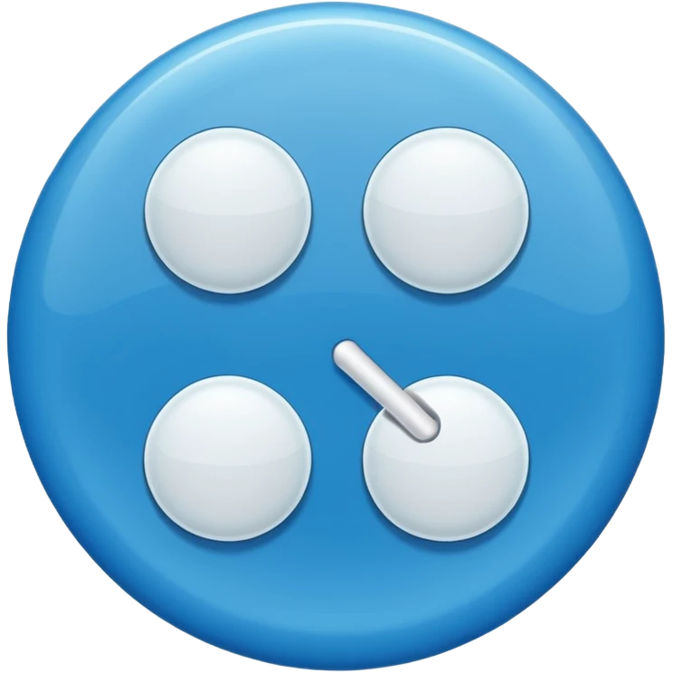 blue tablet medicine emoji