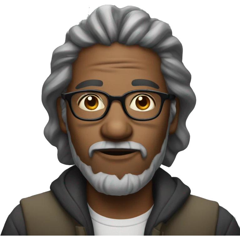  homeless man with glasses emoji