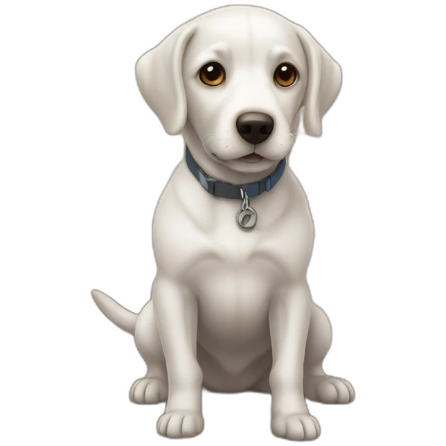 Un chien sur une plage emoji