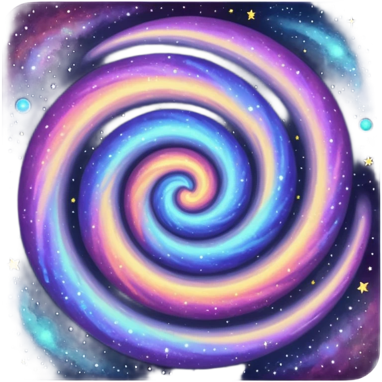a realistic galaxy emoji