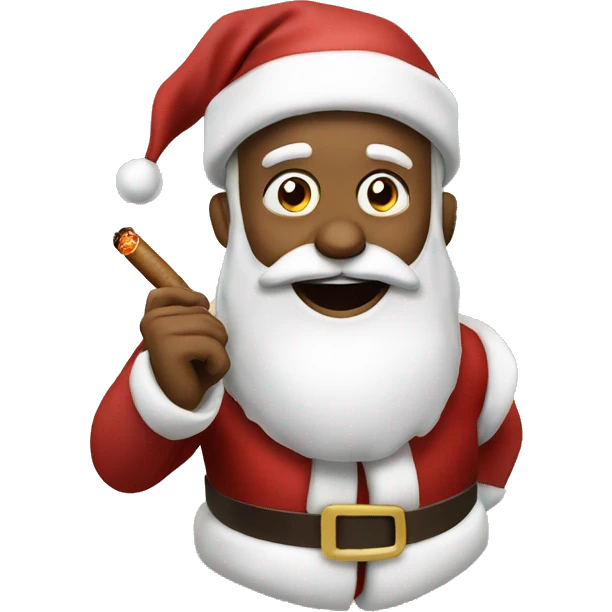 Santa with cigar emoji