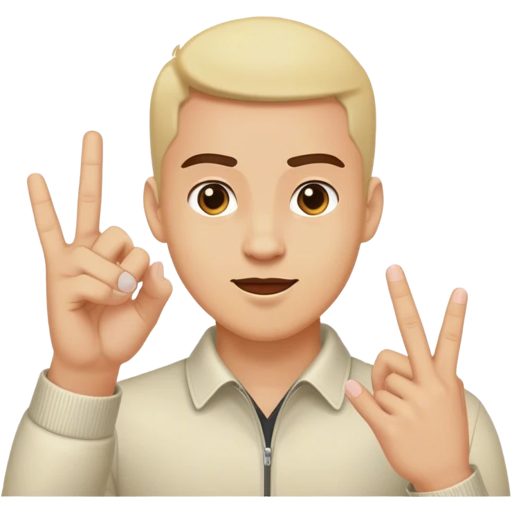 guy flipping group of people off emoji